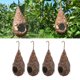 thumbnail image 1 of 4 paquetes de paja natural hecha de pájaro pajarera decoración colgante para decoración de árboles libre Cola Nido de pájaro de paja de tejido a mano, 1 of 8