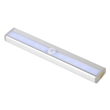 

Night Light Infrared Night Light 10 LED Infrared Body Motion Detector Wireless Sensor Closet Cabinet Light Lamp Pure White