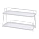 thumbnail image 5 of Estante para cosméticos, organizador de encimera de baño, caja de almacenamiento impermeable de 2 niveles, para Blanco, 5 of 9