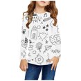 thumbnail image 3 of Tungbrin Girls DIY Hand Painted Colorable Shirts Funny Long Sleeve Crewneck Tops Kids Spring Fashion Coloring Pullover Shirts, 3 of 9