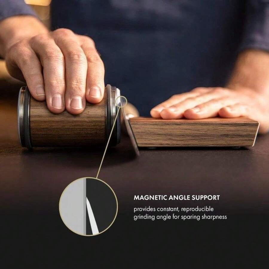 Premium Manual Rolling Knife Sharpener Kit - Stainless Steel Knives Sharpener With Grinding Disc, Includes 1 Set For Effortless Knifesharpening