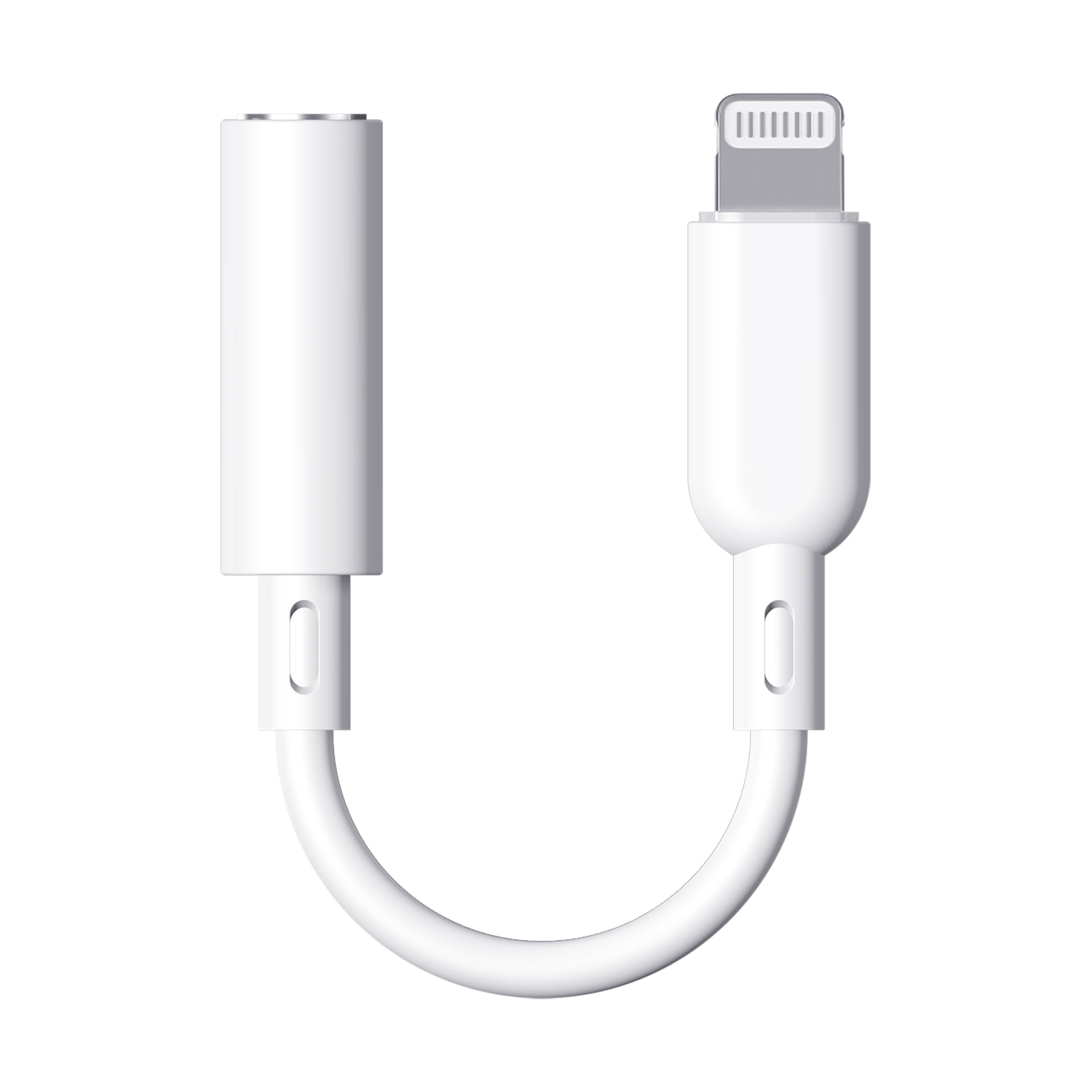 (2 pack) Apple Mfi Certified 1 Pack Lightning to 3.5 mm Headphone Jack Adapter for iPhone, White
