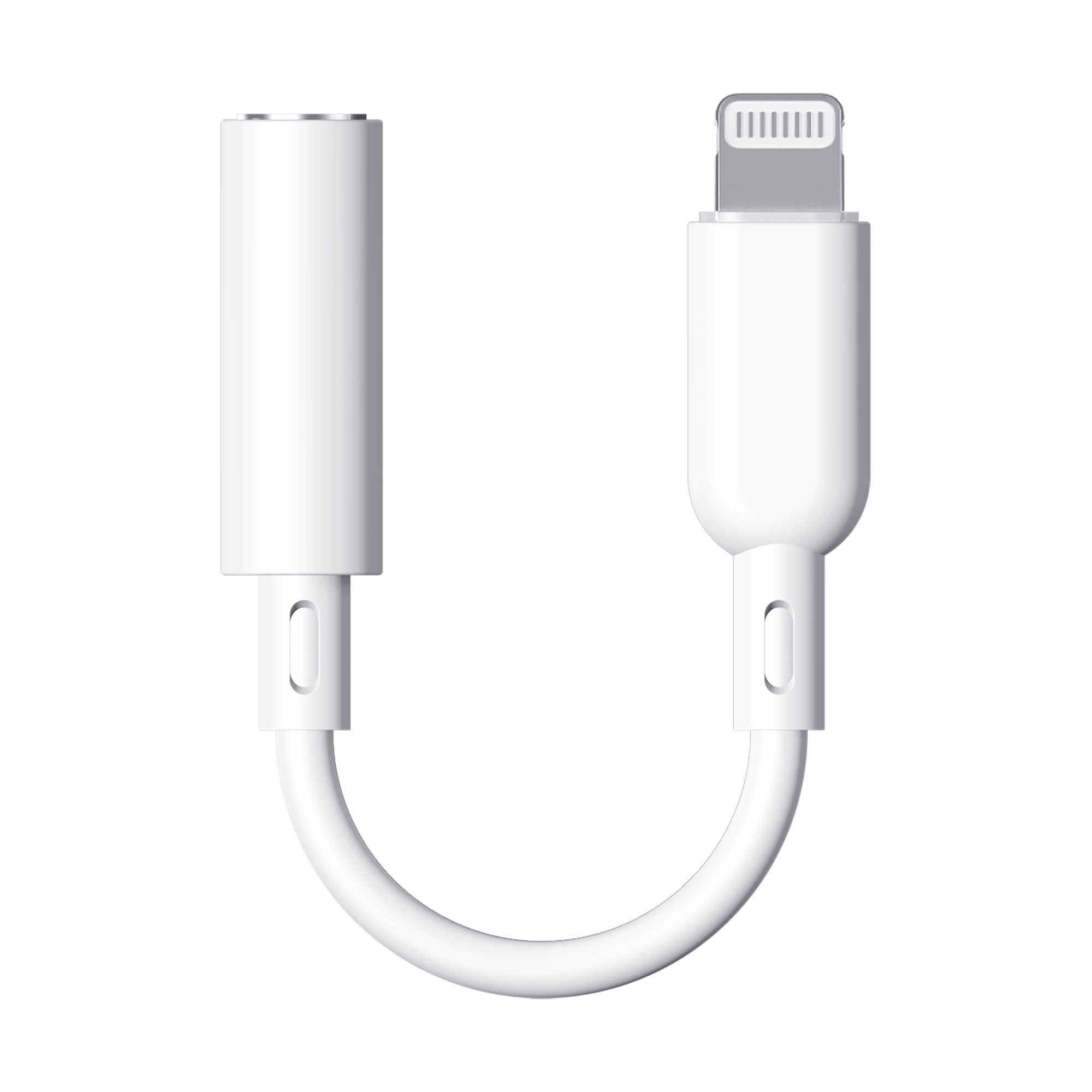 Apple Mfi Certified 1 Pack Lightning to 3.5 mm Headphone Jack Adapter for iPhone, White