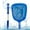 #B, variant on 100Fens Pool supplies Swimming Pool Leaf Skimmer Net, With 3 Sections Telescopic Aluminum Pole & Nylon Medium Fine Mesh Pool Net, Pool Cleaning Tool For Removing Leaves & Debris Summer Pool Essentials