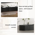 thumbnail image 4 of Wall Mounted Floating TV Stand Modern Media Console with 2 Drawers 1 Silent Door for Living Room Home Office (Black 180CM/70.8''), 4 of 9