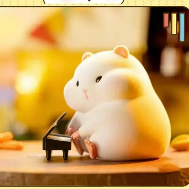Caja ciega de la serie de bandas de Hamster Clark, juguete para niña, muñeca Kawaii bonita, muñeca de acción, bolsa de adivinación, modelo de Anime, regalo sorpresa, caja misteriosa