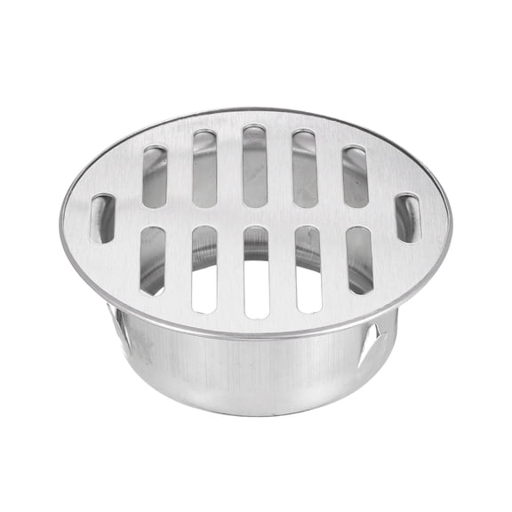 Uxcell Floor Drain Cover,, 3.9 Inch Stainless Steel Anti Block Drain Cover for Outdoor Bathroom Kitchen, 75 Flat Mouth