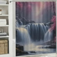 thumbnail image 6 of BCIIG Waterfall Trees River Washable Shower Curtain Set with Hooks 69"x72, 6 of 7