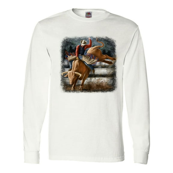 Inktastic Bull Riding Long Sleeve T-Shirt