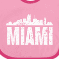 thumbnail image 4 of Inktastic Miami Skyline Grunge Boys or Girls Baby Bib, 4 of 4