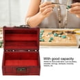 thumbnail image 4 of Caja De Madera Vintage Para Cofre Del Tesoro, Caja De Almacenamiento De Joyas, Decoración De Escritorio Con Buena Capacidad, Diseño De Estilo Vintage Para Pendientes, Monedas,, 4 of 7