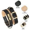 thumbnail image 4 of Didog Personalized Genuine Leather Padded Dog Collars Engraved Nameplate with D ring, 4 of 9