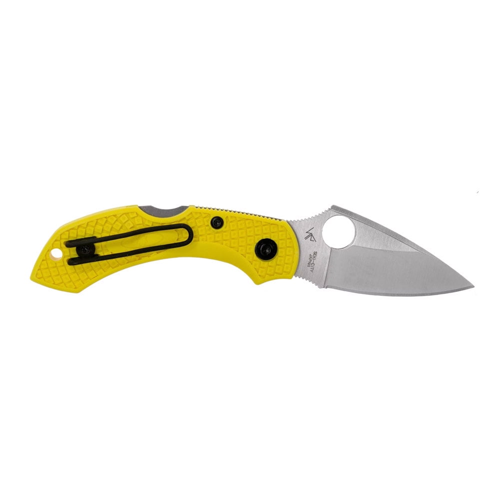 Spyderco Dragonfly 2 Salt Lightweight Yellow FRN PlainEdge Folding Knife