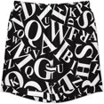 thumbnail image 4 of PRIYAL Alphabet Letters Mens Short Sleeve Pajama Set Satin Silk Sleepwear 2 Piece Pjs Loungewear, 4 of 6