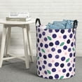 thumbnail image 5 of Cute Blueberry Flower Leaves Laundry Basket, Laundry Hamper Waterproof Laundry Bag Clothes Hamper Laundry Bin with Handles for Bedroom, Living Room, Kids Room-#, 5 of 5