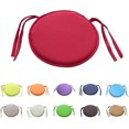thumbnail image 2 of Nvzi Pack of 2 Round Chair Pads for Outdoor Seat Indoor Chair Cushion Pads with Ties for Office Kitchen Dining Room Patio, 2 of 5