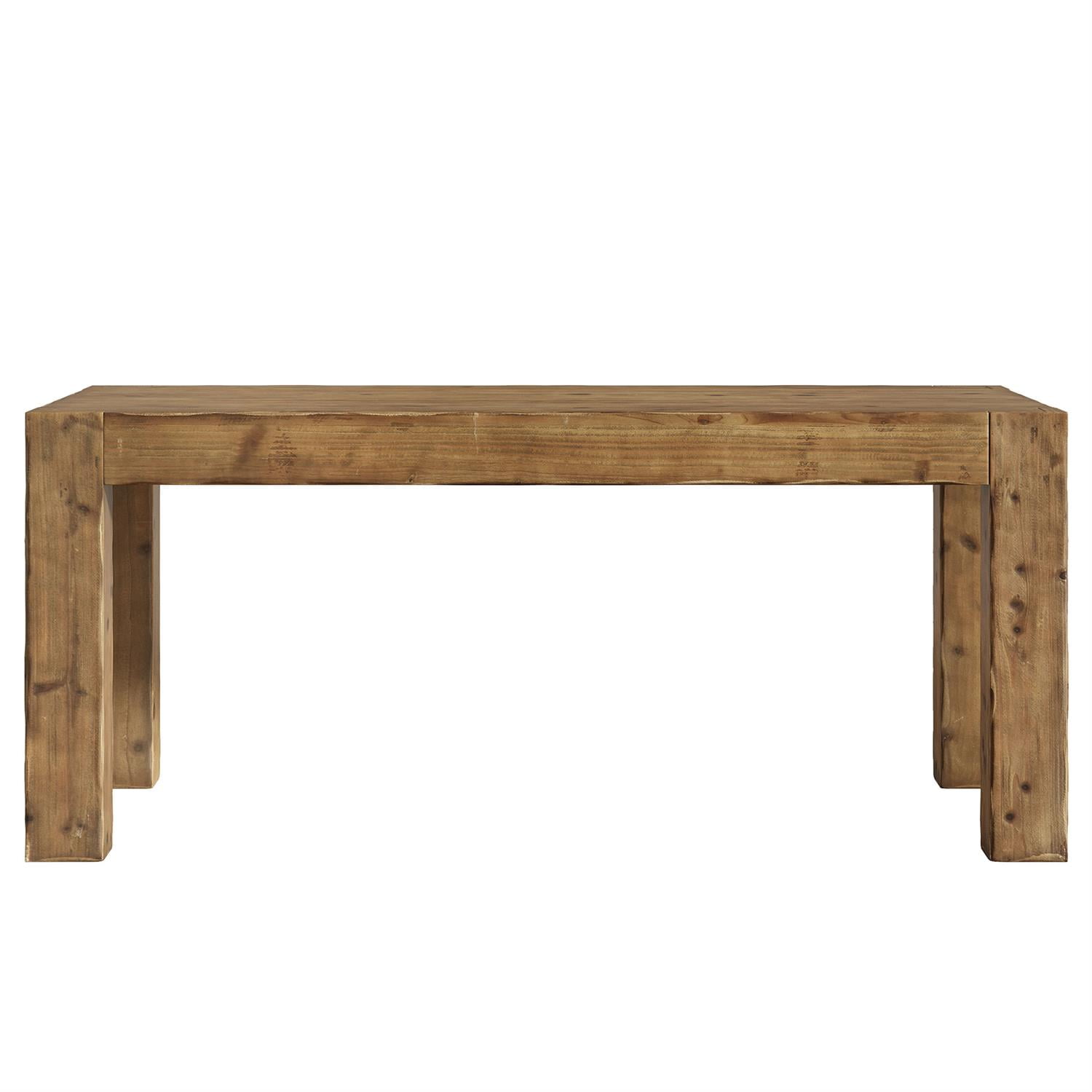 Demi Bonn 62" Solid Wood Executive Desk, Spacious Large Table for Home Office, Durable & Stylish Office Desk, Brown