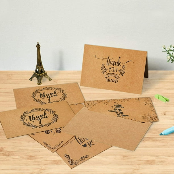 Acheter Mini enveloppes en papier Kraft vierges, 20 pièces, enveloppe  d'invitation de mariage, enveloppe cadeau