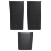 (2) JBL Pro PRX835XW 15” 3-Way 1500w Powered Speakers+15" Active Subwoofer Sub