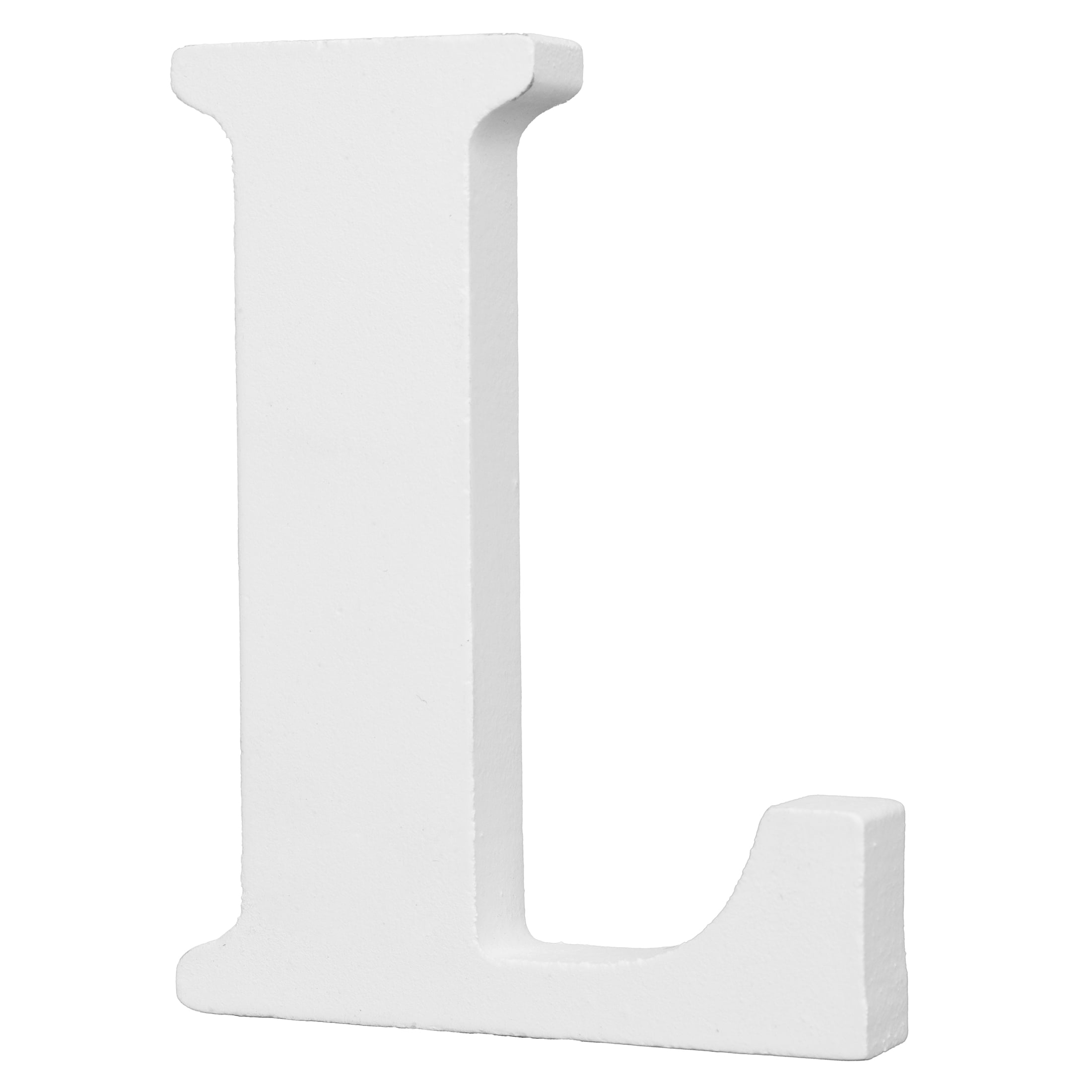 Hello Hobby 3" White Wood Letter L