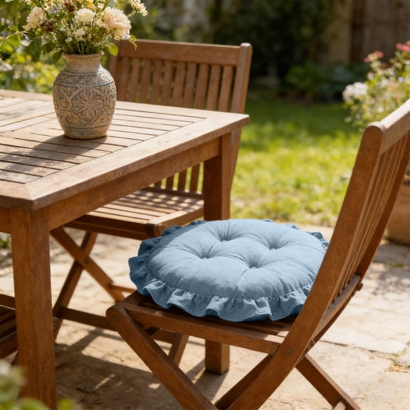 Kitchen Chair Cushion 18 Inch - Seat Chairs Pads, Breathable Round Floor Pillow Cushions, Multifunctional Chair Pads for Dining Room Outdoor Patio Furniture