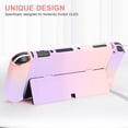 thumbnail image 5 of Carrying Case Fit for Nintendo Switch OLED Console(2021), Protective Hard Portable Travel Carry Case Shell Pouch with Pockets for Accessories and Games - Pink Purple, 5 of 9
