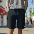 thumbnail image 3 of Dalix Ghost Embroidered Short Soft Fleece Relaxed Drawstring Fit Lounge Mens in Navy Blue 2XL XX-Large, 3 of 5