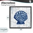 thumbnail image 4 of Stupell Industries Rustic Lodge Coastal Timberland Scallop Black Floating Frame Canvas Art, 18 x 18, by Paul Brent, 4 of 8