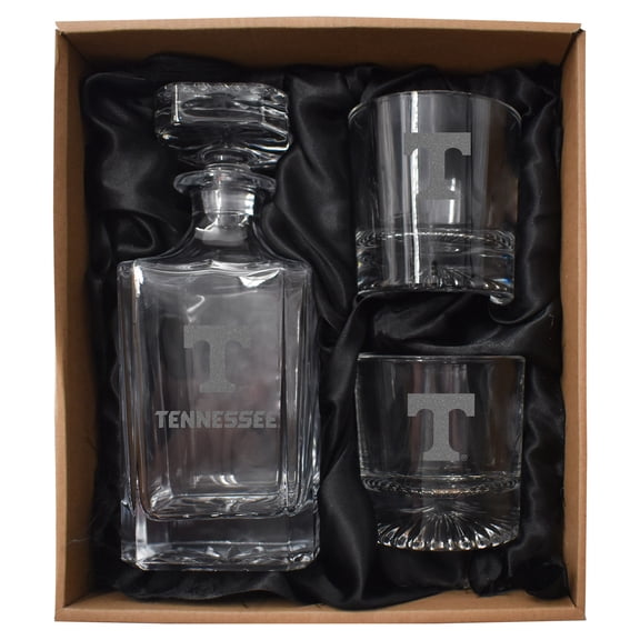 Tennessee Volunteers Three-Piece Decanter & Rocks Glasses Set