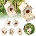 thumbnail image 3 of Wmool Bird House Nesting Feeding Nature Feeder Robin Sparrow X4Y4 Box Hanging, 3 of 8