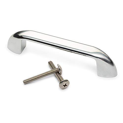 Pro Chutes Poignée de Traction Universelle de 4 Pouces. Convient aux Portes Chute Inférieures et Latérales à Charnières pour Déchets et Lessive. Pièces de Quincaillerie