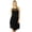 Black, variant on Bimba Women Exclusive Black Georgette Shift Dress Sheer Chick Prom Dress