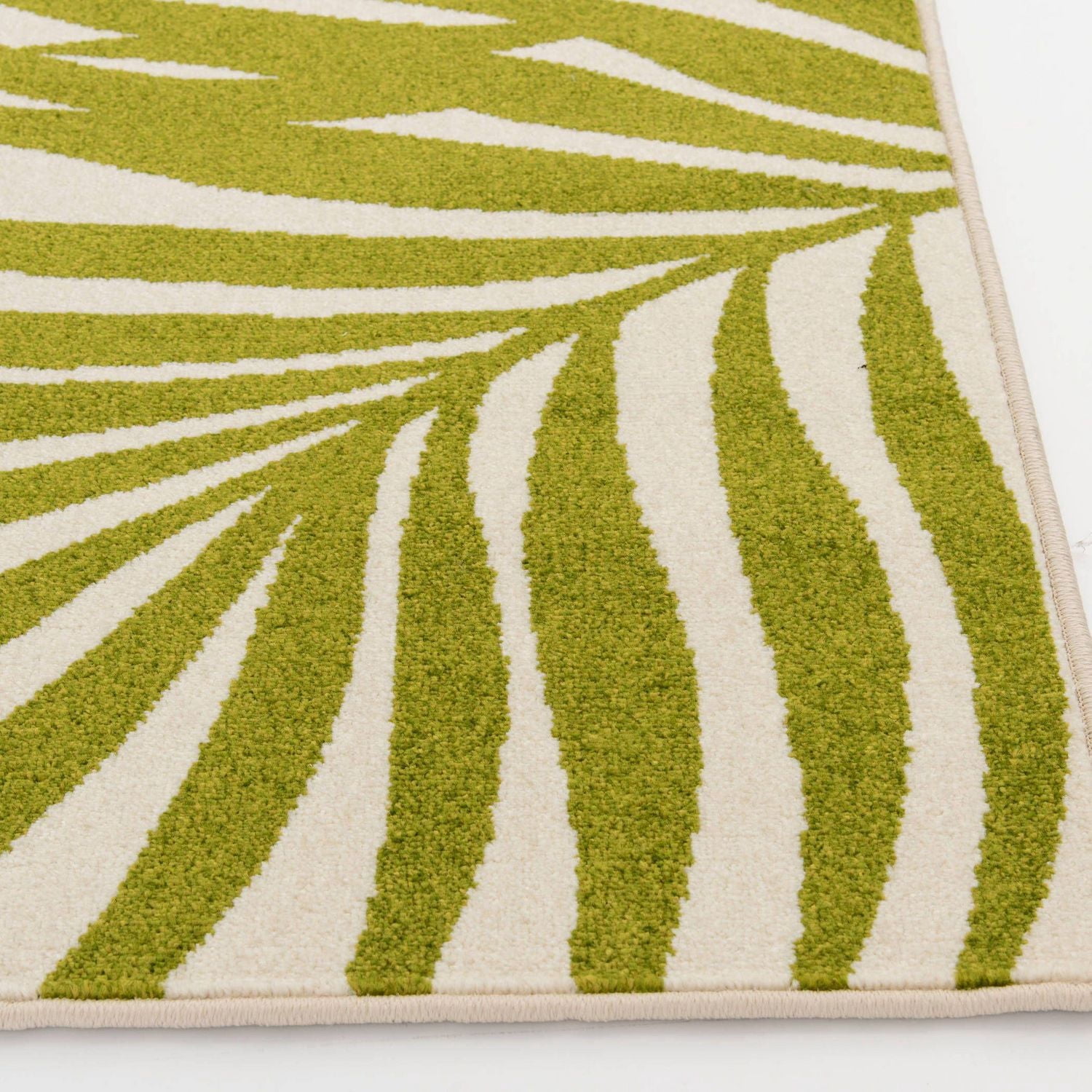 Tropiana Cream and Green Woven Area Rug