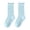 Light Blue, variant on Girls Mid-Calf Socks Cotton Blend Princess Socks Ruffled Trim Spring and Summer School Socks Uniform Student Socks Orange Size 9-12 Years