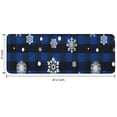 thumbnail image 7 of Blue Christmas Snowflake Pattern Kitchen Rug Mat,Kitchen Runner Rugs Non Skid Washable,Decorative Kitchen Floor Mats for Kitchen,Sink,Laundry,17"x47.2", 7 of 7