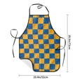 thumbnail image 3 of Twisted Checkerboard 3D Illusion Aprons for Women Men Waterproof For Kitchen Cooking BBQ Gardening Painting Mechanic, 3 of 5