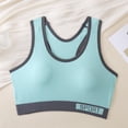 thumbnail image 3 of Hrsba Workout Bras for Women Solid Color Thin No Underwire Tank Top Style Breathable Lightweight Daily Wear, 3 of 7