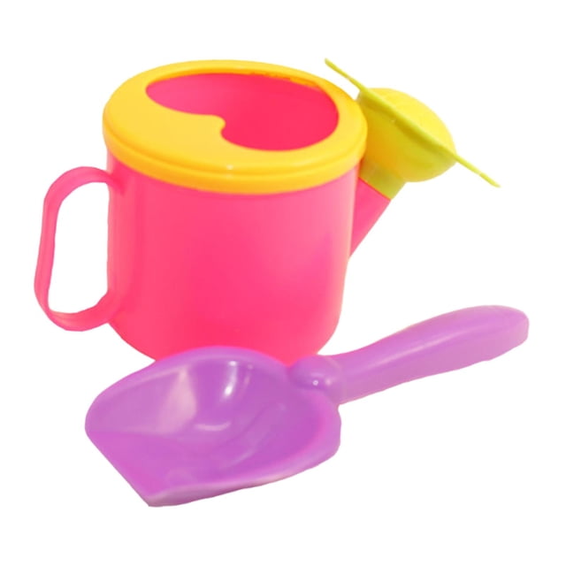 Regadera de playa, juguete de playa de verano, portátil, con pala, regadera para niños, aspersor para plantas de interior y exterior, césped.