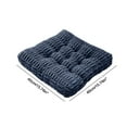 thumbnail image 3 of Corduroy Striped Seat Cushion 16x16 Inch Thick Pad, Non-Slip Chair Mat for Office & Kitchen, Ergonomic Hip Support​, 3 of 7