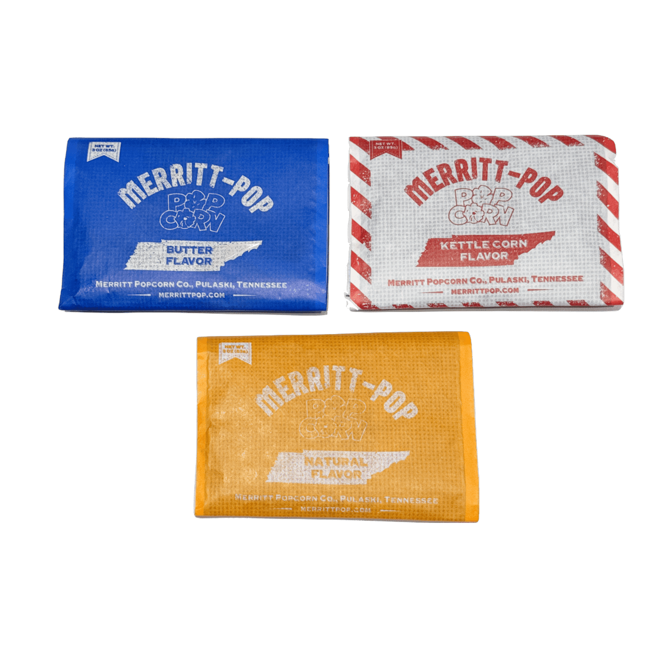 20 Packs Merritt-Pop Tennessee Microwave Popcorn (Variety)