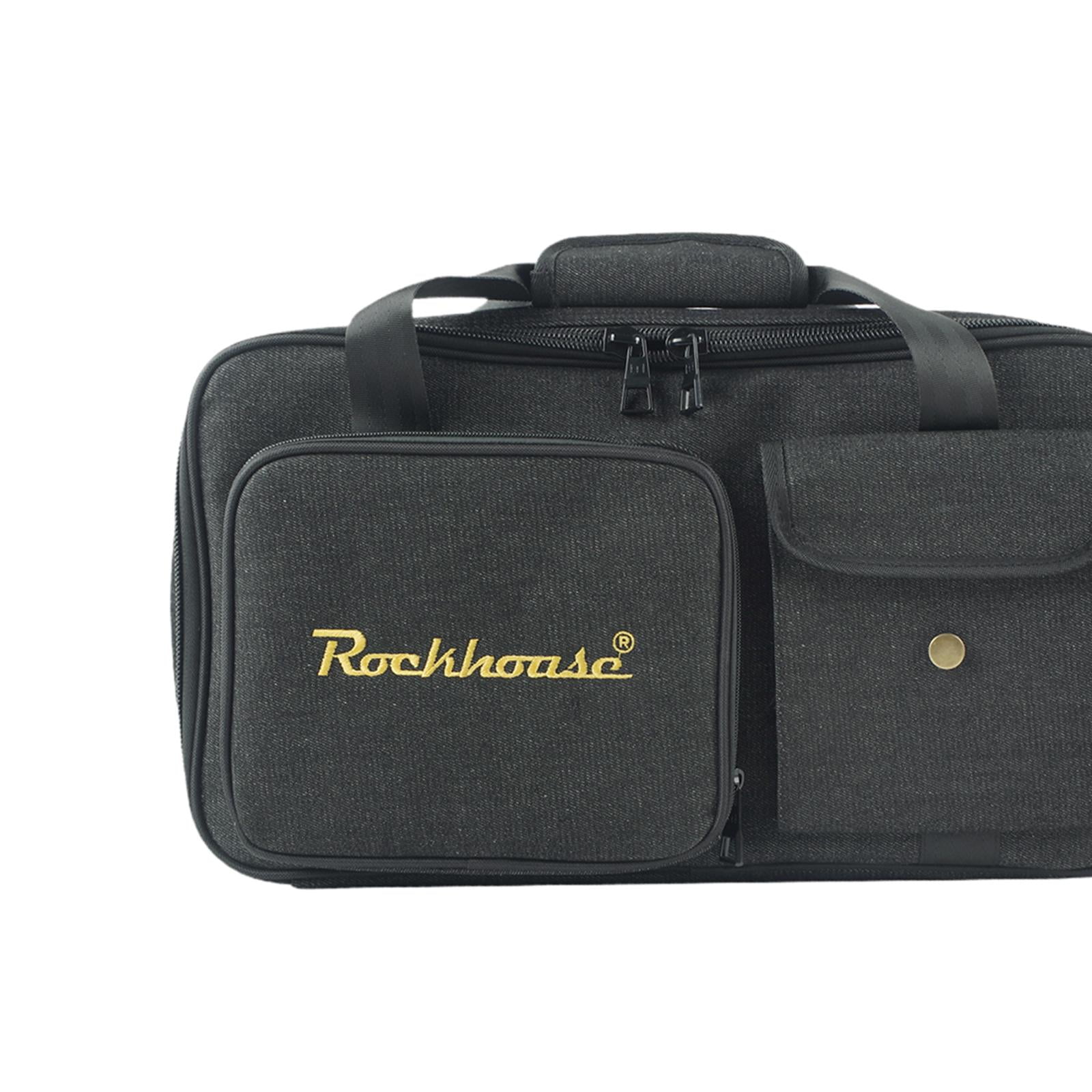 LeeQinersw Guitar Effects Pedal Board Bag Multieffects Carrier for Daily Transport Show L Black L
