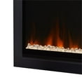 thumbnail image 6 of Real Flame 65" Metal and Glass Wall Mounted Electric Fireplace Insert in Black, 6 of 13