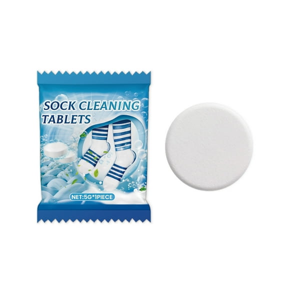 Yooshoverk Sock Cleaner Pads Stain Remover Deodorizing for Laundry Solving Odor and Stain Removal 0.18oz Single Pack