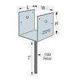 thumbnail image 2 of 6" x 6" 13 Gauge Galvanized Carport Saddle Bracket, 2 of 2