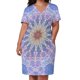 thumbnail image 3 of Vestido holgado con bolsillos y estrellas azules de mandala espacial n.º 3 para yoga, estilo psicodélico, para verano, para mujer., 3 of 7