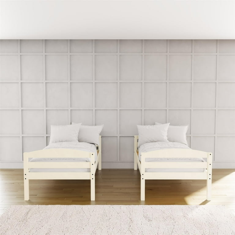 Better homes and gardens leighton bunk on sale bed twin solid wood white furniture new