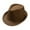 Coffee, variant on Mifelio Panama Hat Men Fedora Hats Men and Women Unisex British Solid Color Jazz Hat Sun Hats for Women Black
