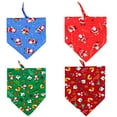 thumbnail image 3 of One opening Reversible Bandanas for Everyday and HolidayTriangle Bandana Accessories for Dogs Bandanas for Small and Large Dogs, 3 of 5