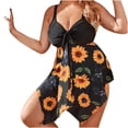 thumbnail image 4 of TIMIFIS Women's One Piece Swimsuit Tummy Control V Neck Bathing Suits Plus Size Swimsuit Women, 4 of 7