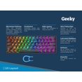 thumbnail image 2 of Teclado mecánico gamer Geeky GK61 SE de 61 teclas con RGB, 2 of 9